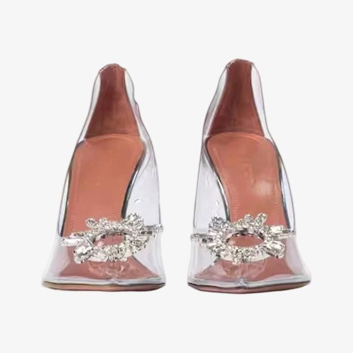 Modern Transparent Pumps with Crystal – CALZARELLI
